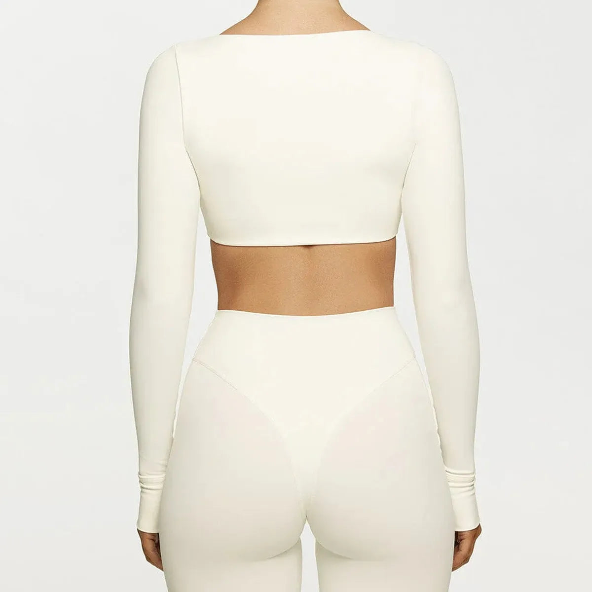 Yoga Abdominal Exercising Band Chest Pad Long Sleeve Top For Women